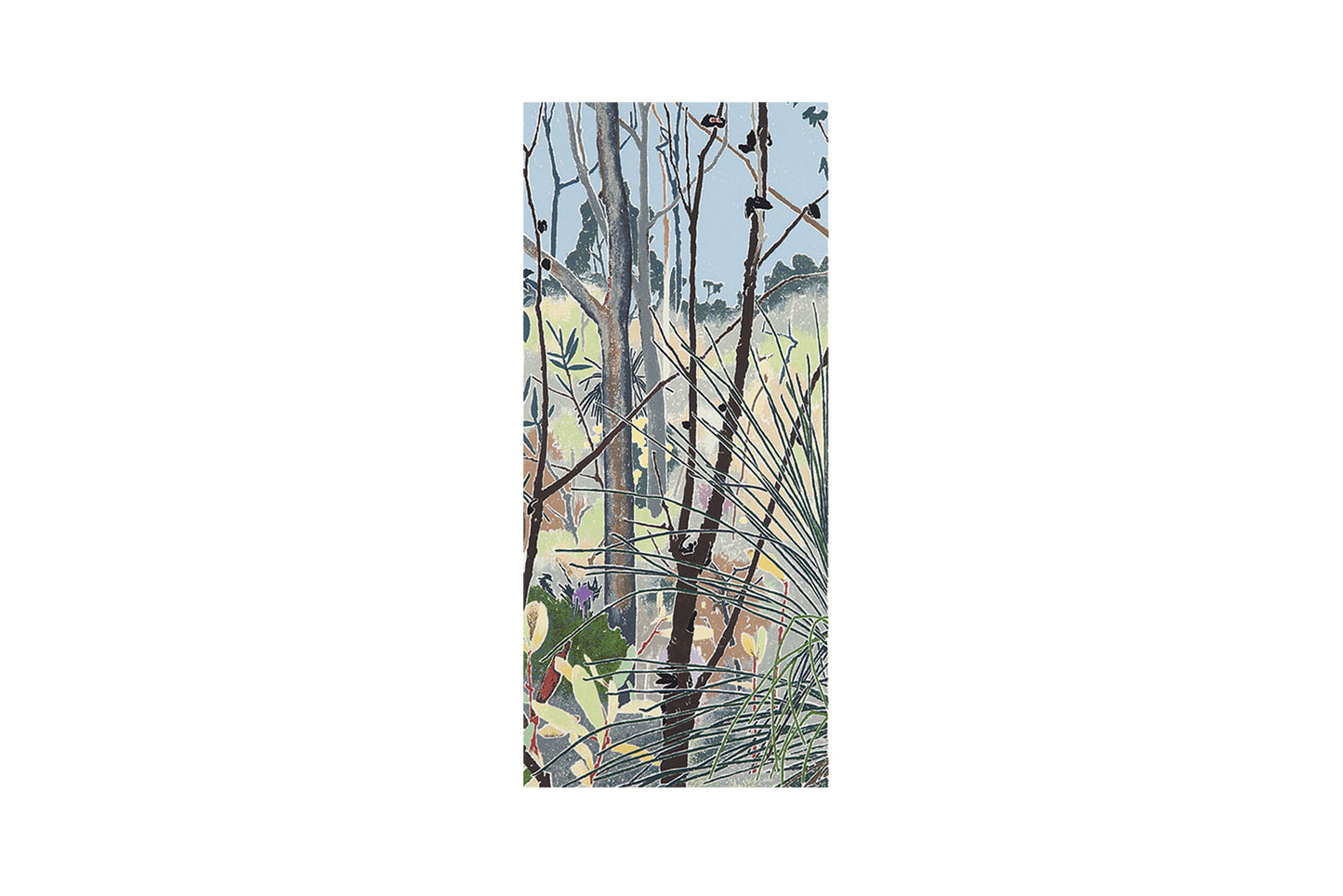 Cressida Campbell (b.1960) Original Limited Edition Signed Screenprint 'The Bush' 50cm x 22cm