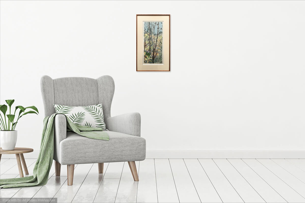Cressida Campbell (b.1960) Original Limited Edition Signed Screenprint 'The Bush' 50cm x 22cm