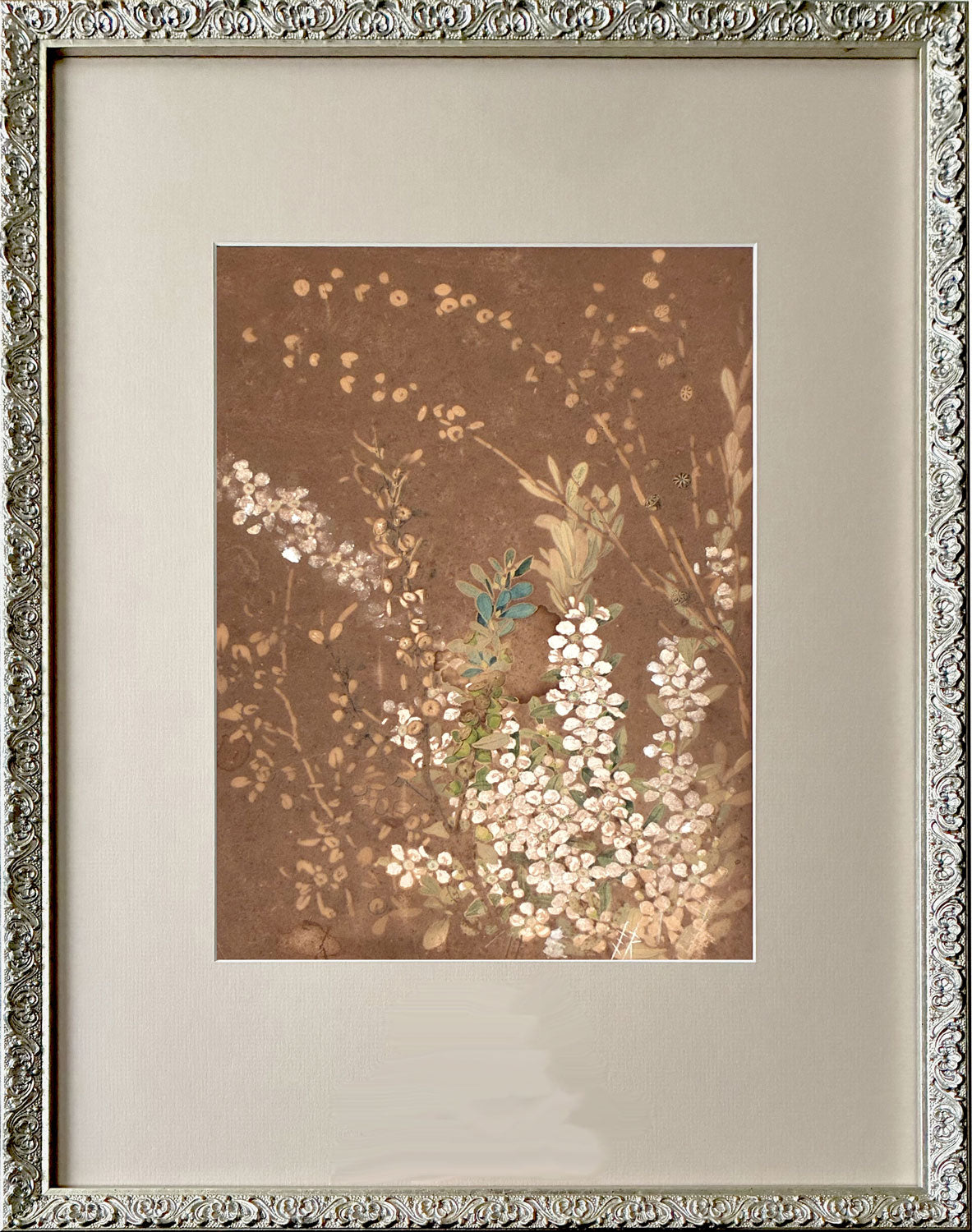 Ellis Rowan (1848-1922) Original Watercolour Painting 'Wildflowers' 37cm x 25cm