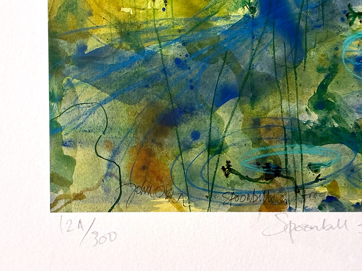 John Olsen, (1928-2023) Limited Edition Giclee Print Titled 'Spoonbill and Frogs' 46cm x 42.7cm