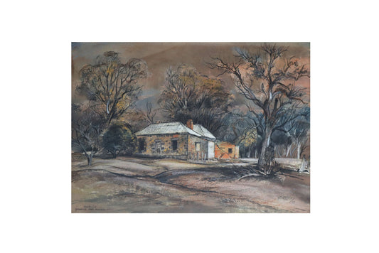 Kenneth Jack (1924-2006) Original Watercolour Painting 'Derelict Farmhouse' 27cm x 38.5cm