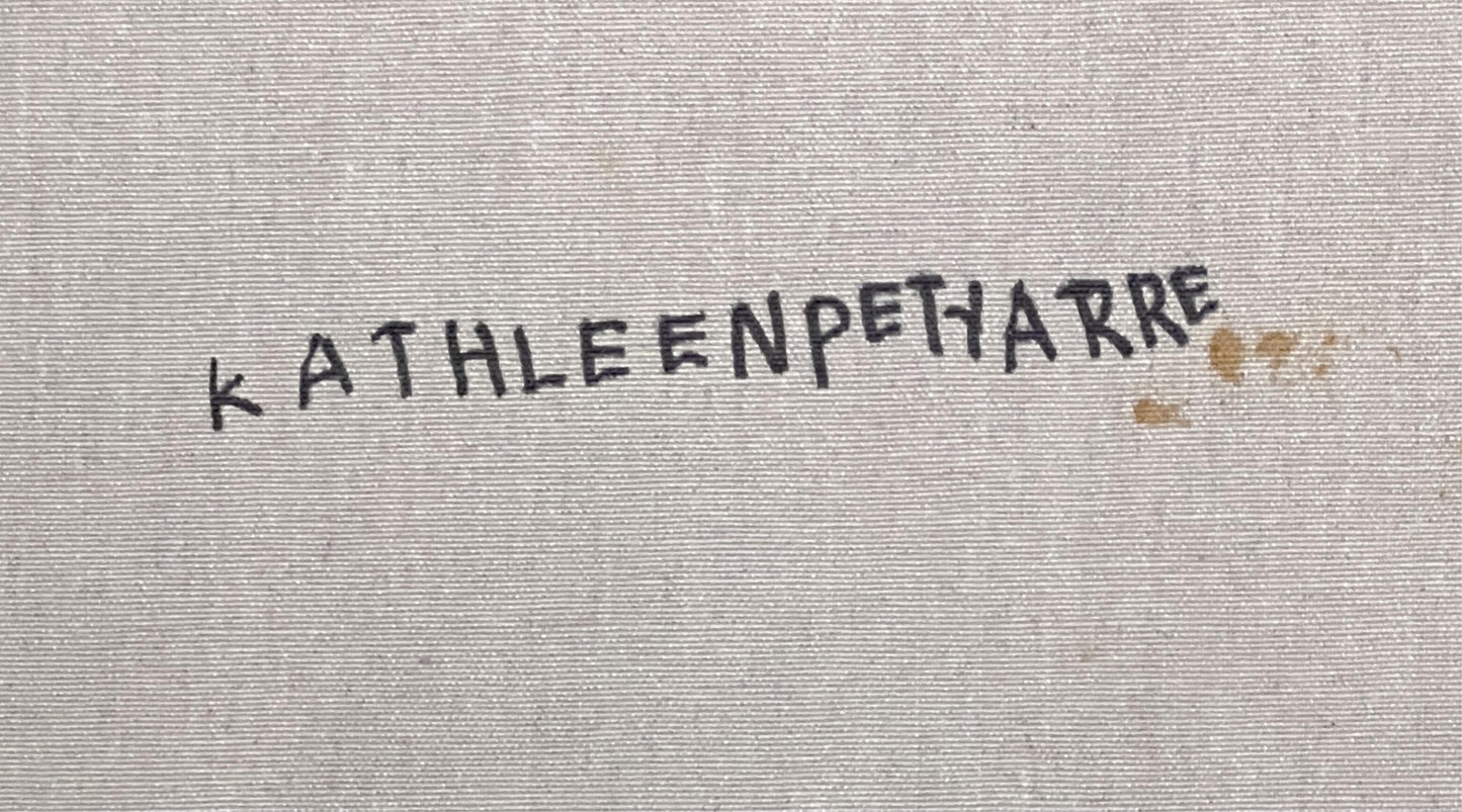 Kathleen Petyarre (C.1940-2018) Large Aboriginal Art 'Mountain Devil Lizard' 100cm x 100cm