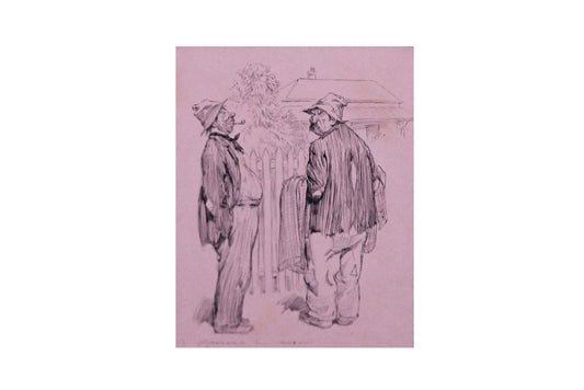 Norman Lindsay (1879-1969) - Original Signed Ink Drawing 27cm x 20cm