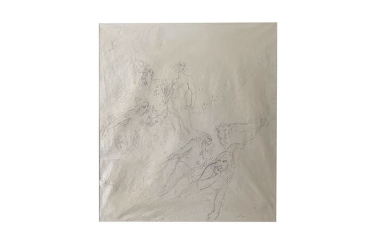 Norman Lindsay (1879-1969) Large Original Signed Pencil Drawing 'Whispers' 1928 42.5cm x 37cm