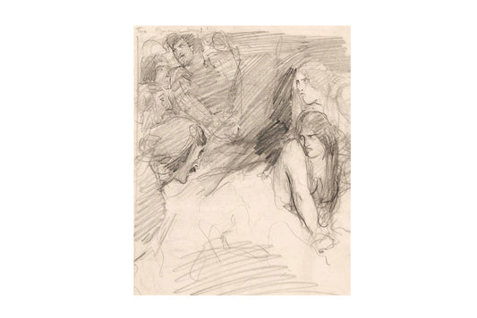 Norman Lindsay (1879-1969) - Original Pencil Drawing 20cm x 16.5cm COA