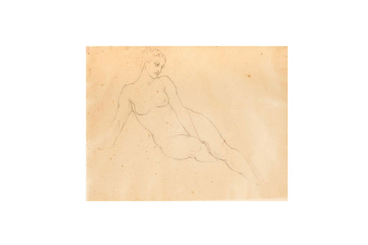 Norman Lindsay (1879-1969) - Large Original Pencil Drawing on Paper 26.5cm x 35cm COA