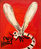 Pro Hart (1928-2006) - Large Original Oil Painting On Board 'Dragonfly' - 36cm x 29cm