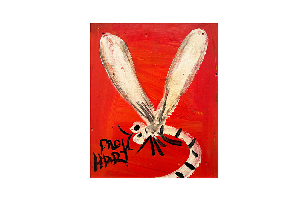 Pro Hart (1928-2006) - Large Original Oil Painting On Board 'Dragonfly' - 36cm x 29cm