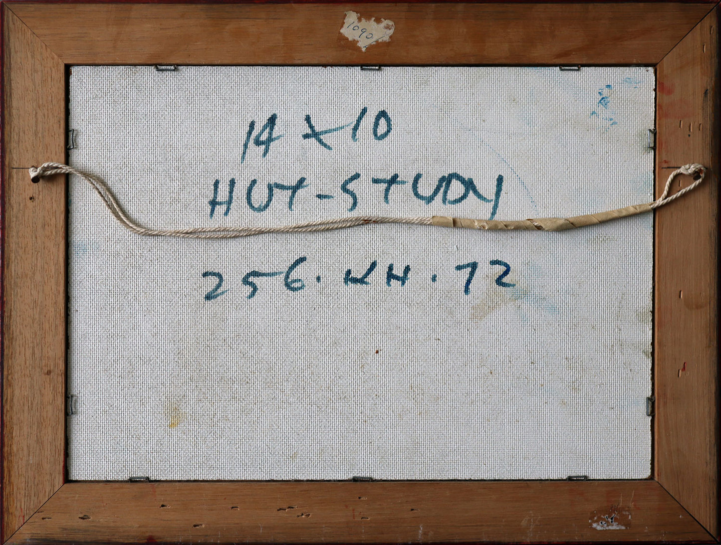 Pro Hart (1928-2006) - Large Original Oil Painting On Board 'Hut Study" 24cm x 34cm
