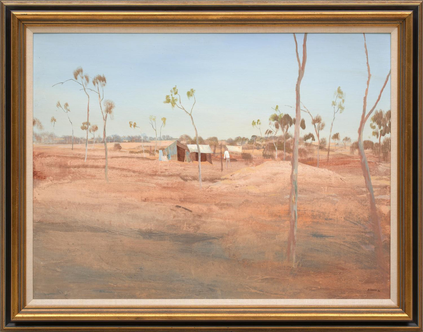 Ray Crooke (1922-2015), Extra Large Original Oil Painting on Board 74.5cm x 100cm