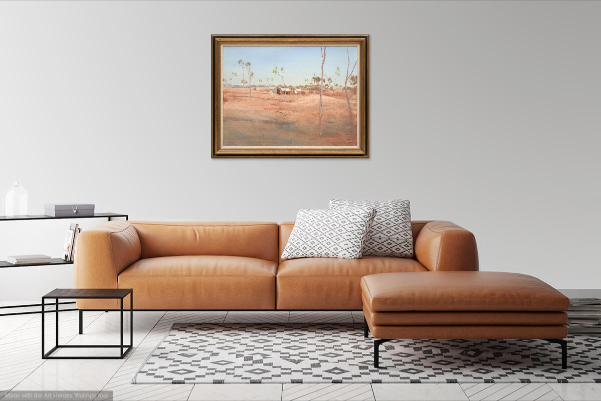 Ray Crooke (1922-2015), Extra Large Original Oil Painting on Board 74.5cm x 100cm
