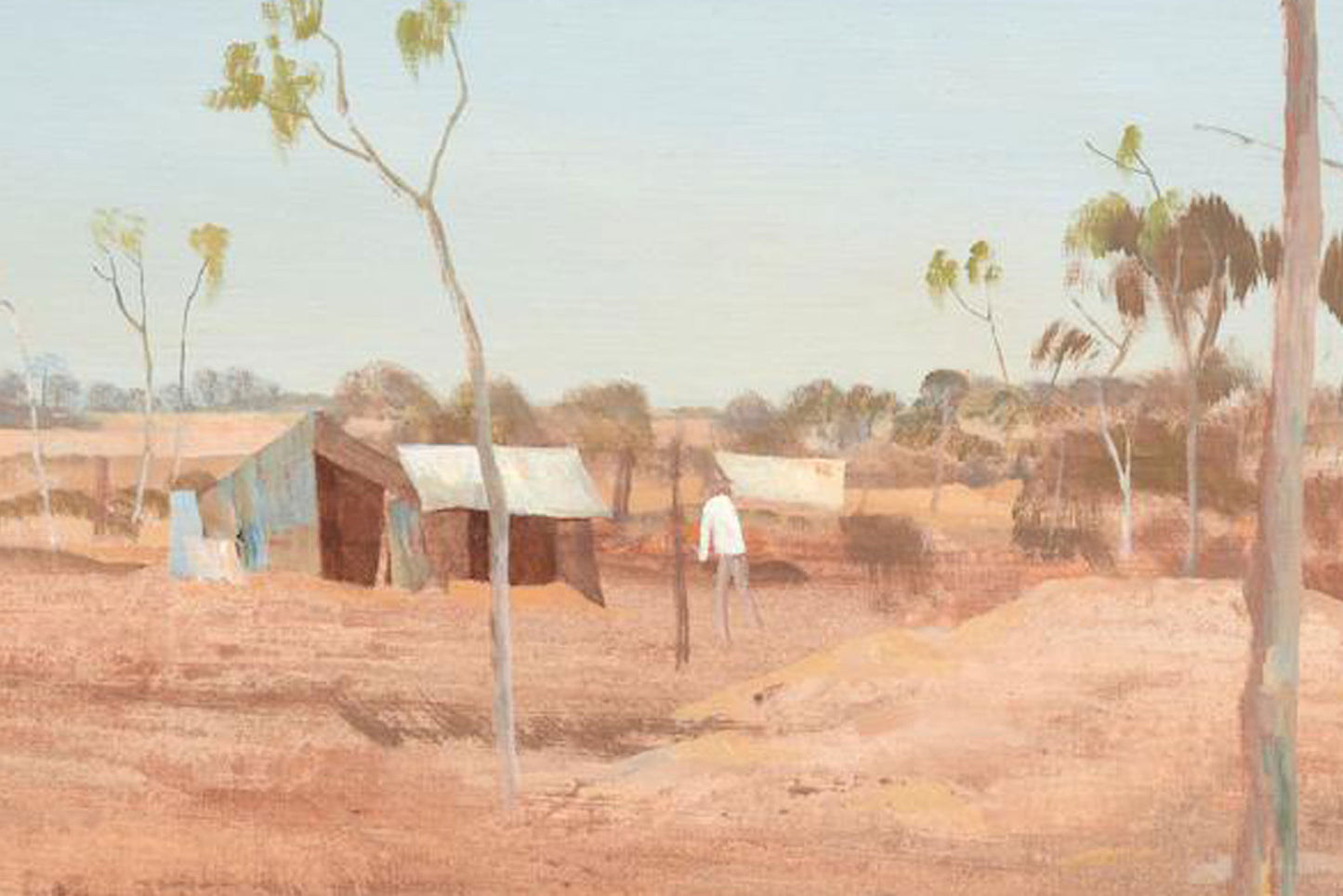 Ray Crooke (1922-2015), Extra Large Original Oil Painting on Board 74.5cm x 100cm