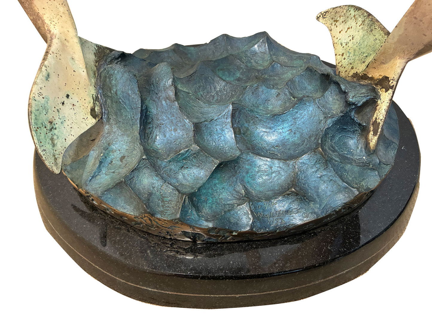 Robert Wyland (American b.1956) - Bronze Sculpture "Companions of the Sea" 68cm x 65cm