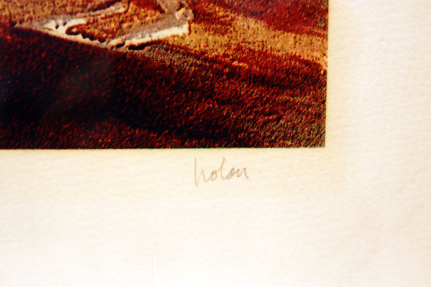 Sidney Nolan (1917-1992) Limited Edition Signed Screenprint "Ned Kelly Near Glenrowan" 62cm x 50cm