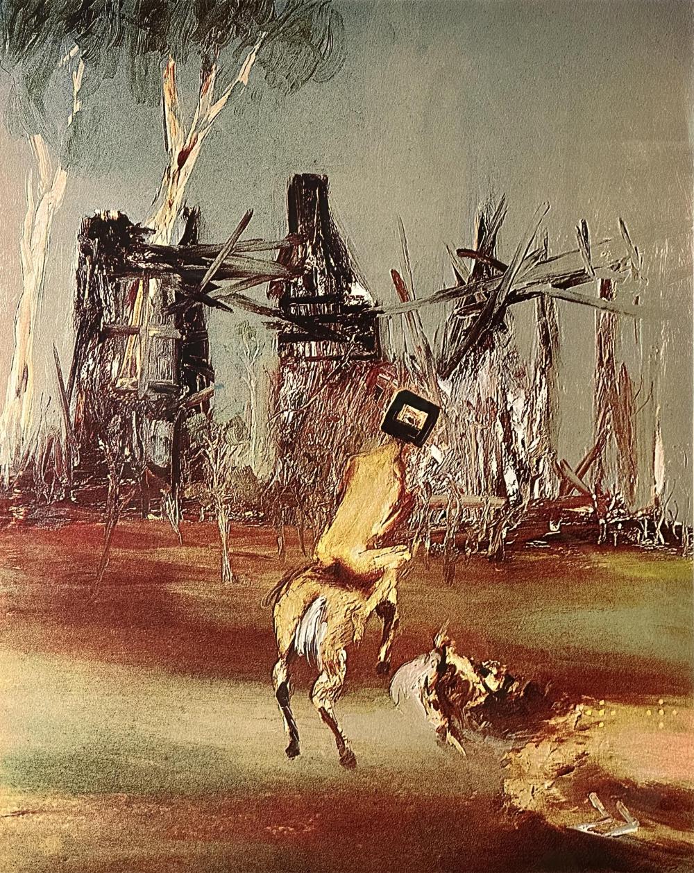 Sidney Nolan (1917-1992) Limited Edition Signed Screenprint "Ned Kelly Near Glenrowan" 62cm x 50cm