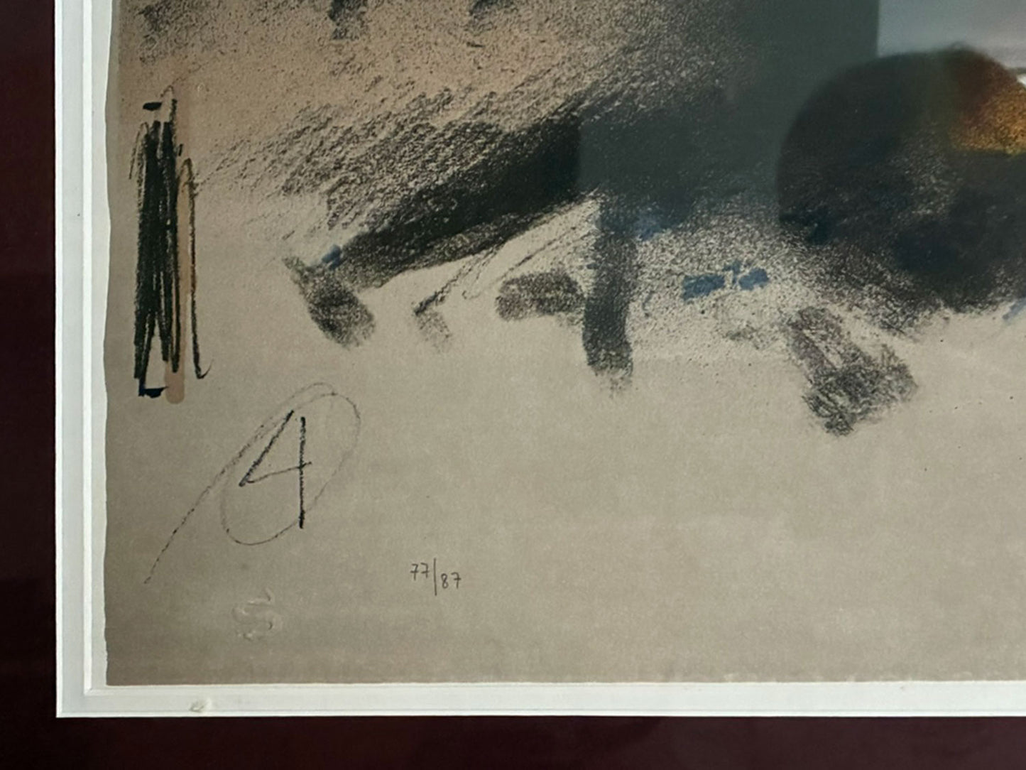 Tim Storrier (b1949-) Original Limited Edition Signed Lithograph 'Fire - Blazeline IV' 57cm x 78cm
