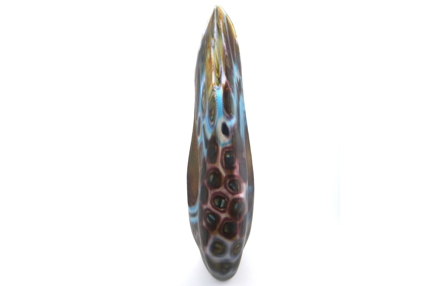 Afro Celotto (Italian, b. 1963) Murano, Italy Battuto Coppia Fissa Glass Vase