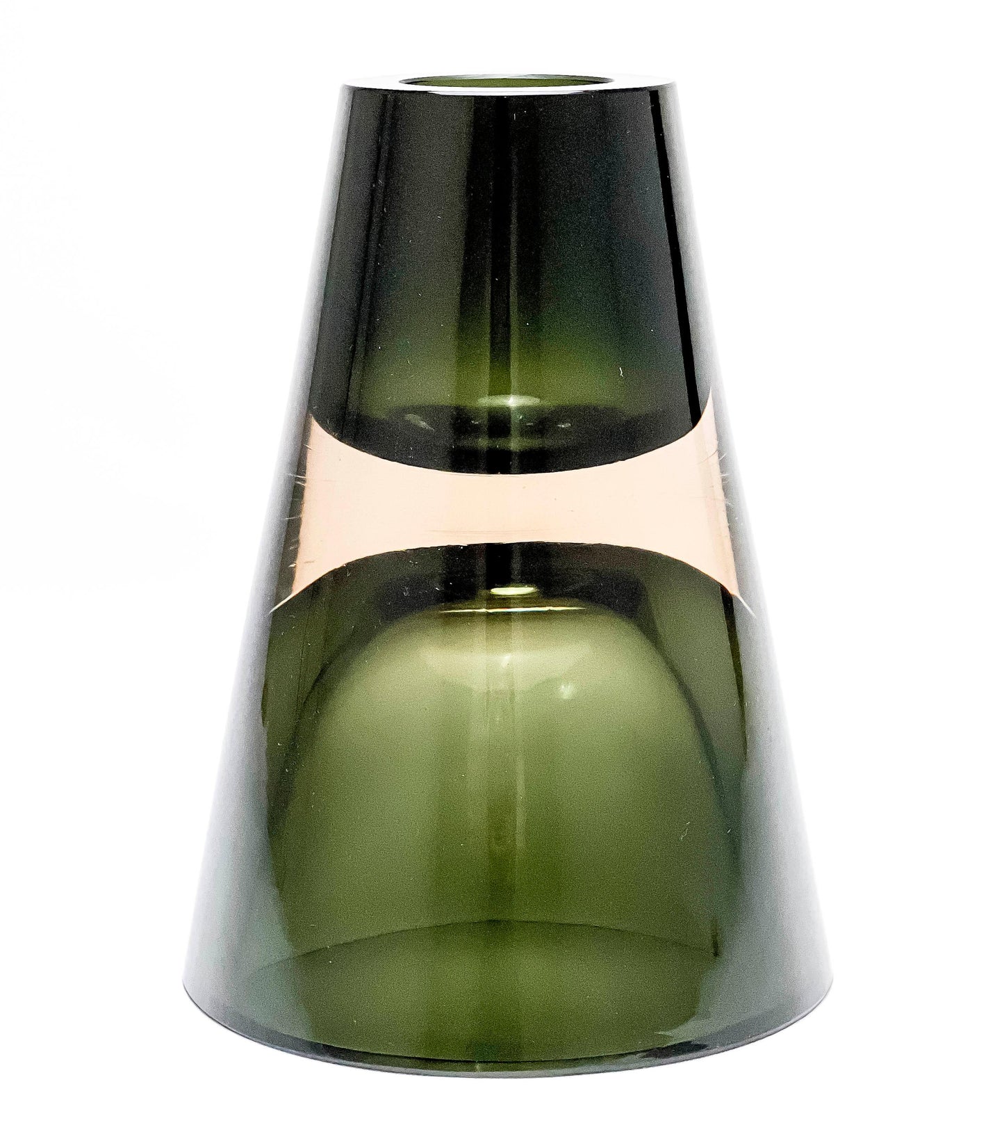 Antonio Da Ros (1936-2012), Murano Italy, Rare Clessidra Conico Glass Vase for Cenedese 24cm