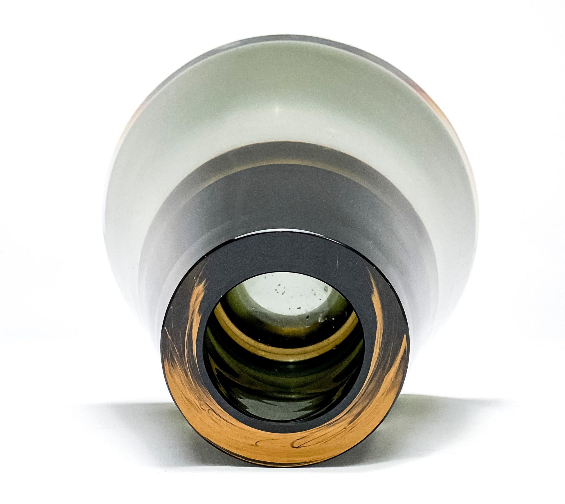 Antonio Da Ros (1936-2012), Murano Italy, Rare Clessidra Conico Glass Vase for Cenedese 24cm