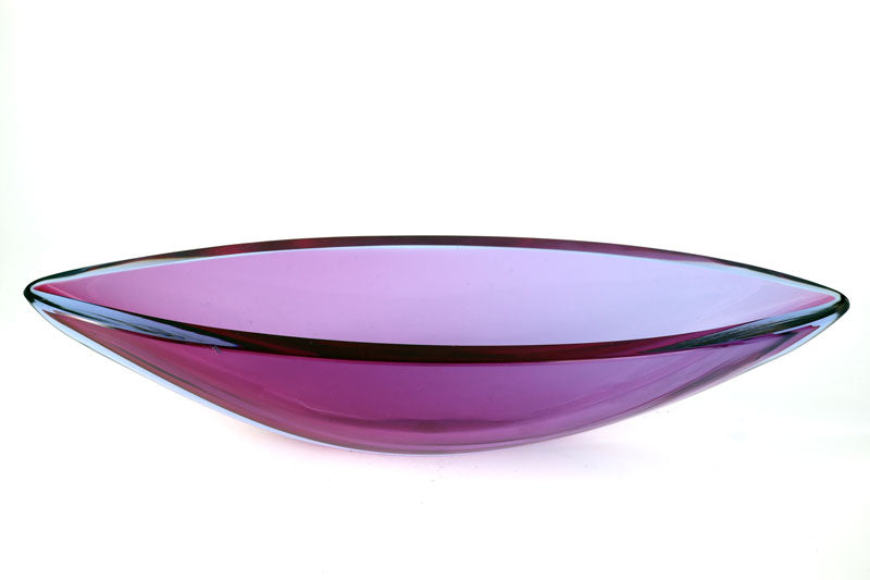 Archimede Seguso (1942-1999), Murano, Italy - Purple Bowl - 33cm