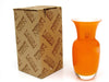 Carlo Nason (1935-), Murano, Italy - Orange and White Glass Vase 19cm