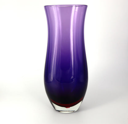 Flavio Poli (1900-1984) - Rare Large Sommerso Rosso Rubino Blu Vase 32cm