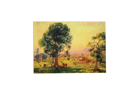 John Charles Allcot (1888-1973) - Original 1932 Watercolour 25cm x 35cm