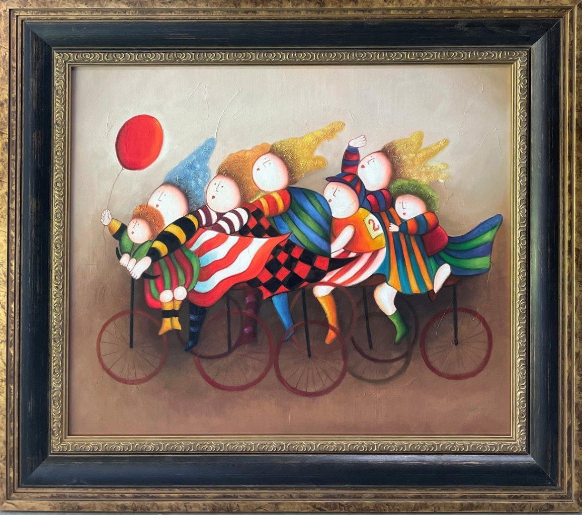 Joyce Roybal (1955-) Original Oil Painting on Canvas 49cm x 60cm
