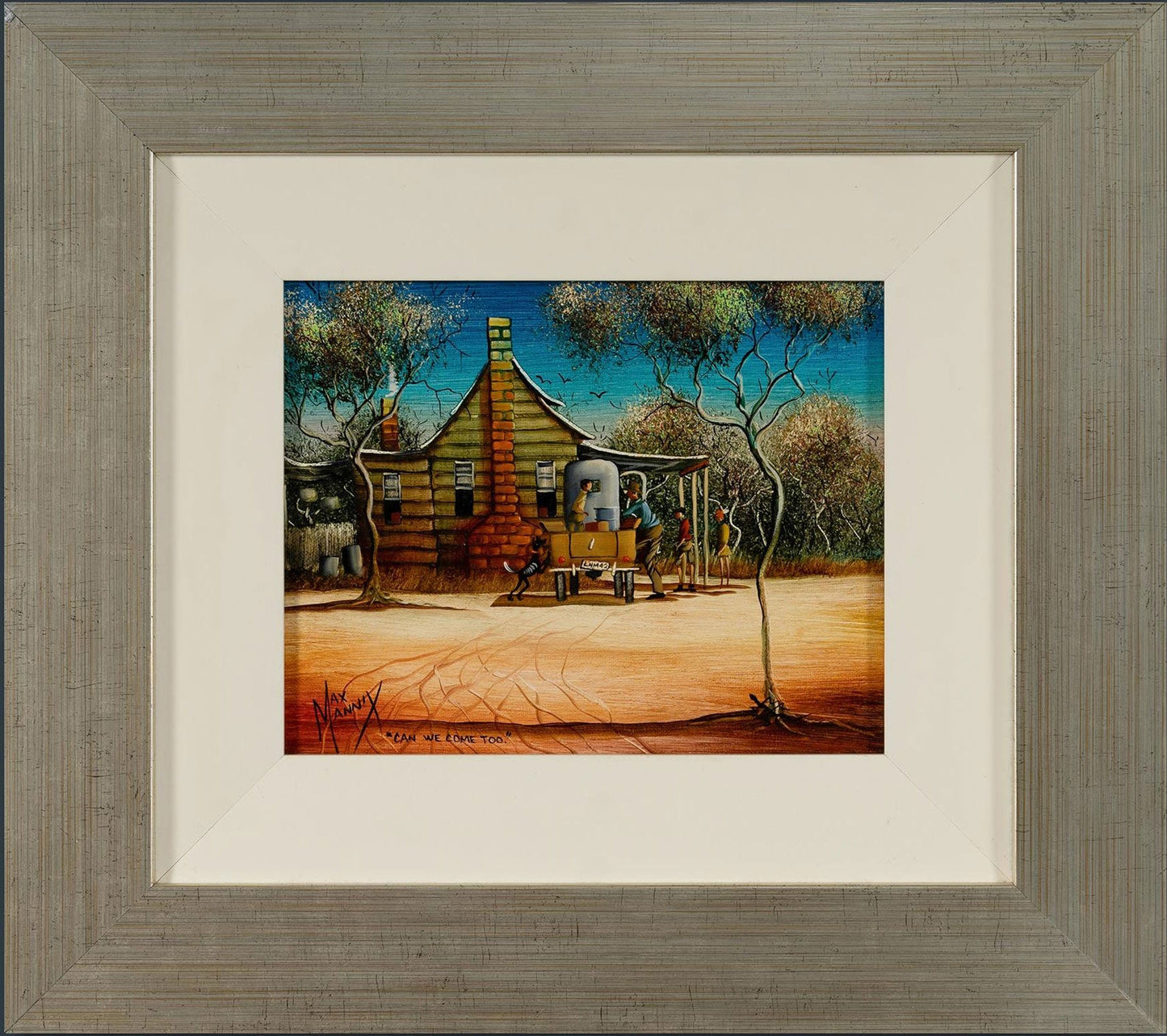 Max Mannix (b.1939). Original Oil on Board 19cm x 24cm