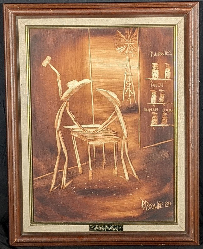 Peter Browne (1947-) Original Painting on Board 40cm x 30cm