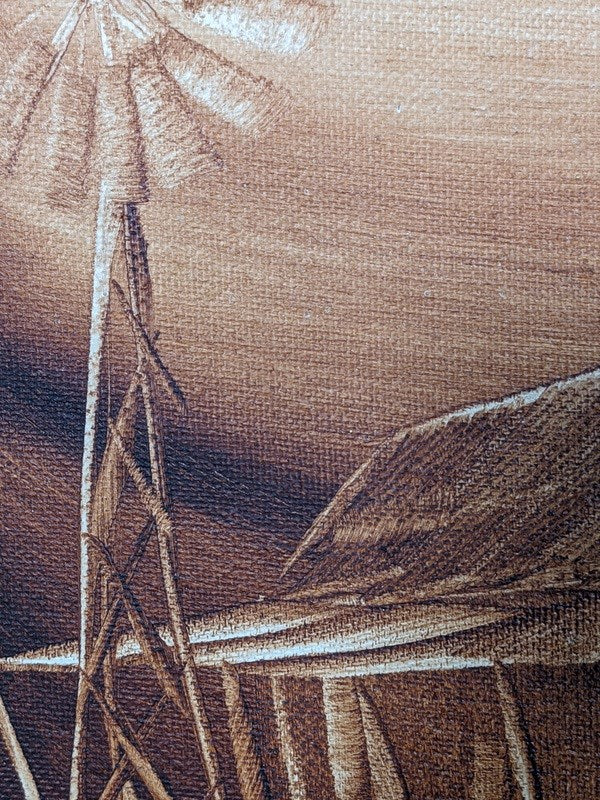 Peter Browne (1947-) Original Painting on Board 30cm x 40cm