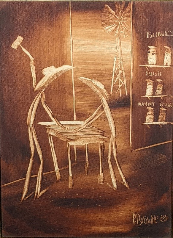Peter Browne (1947-) Original Painting on Board 40cm x 30cm