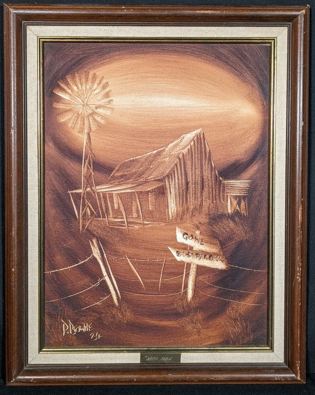 Peter Browne (1947-) Original Painting on Board 30cm x 40cm