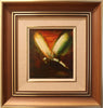 Pro Hart (1928-2006) - Original Oil Painting On Board 'Dragonfly' - 21.5cm x 19cm