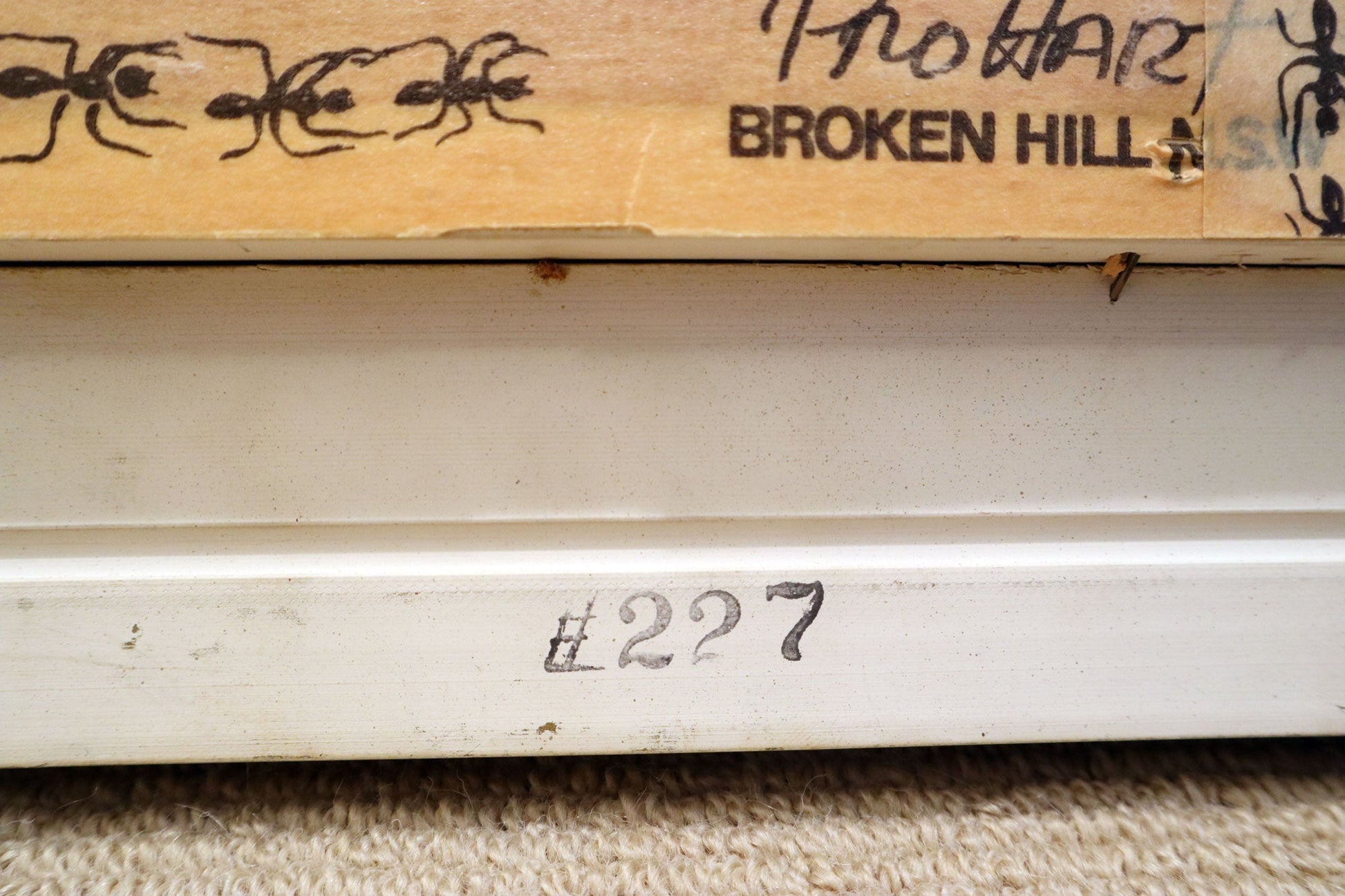 Pro Hart (1928-2006) - Original Oil Painting On Board 'Dragonfly' - 21.5cm x 19cm