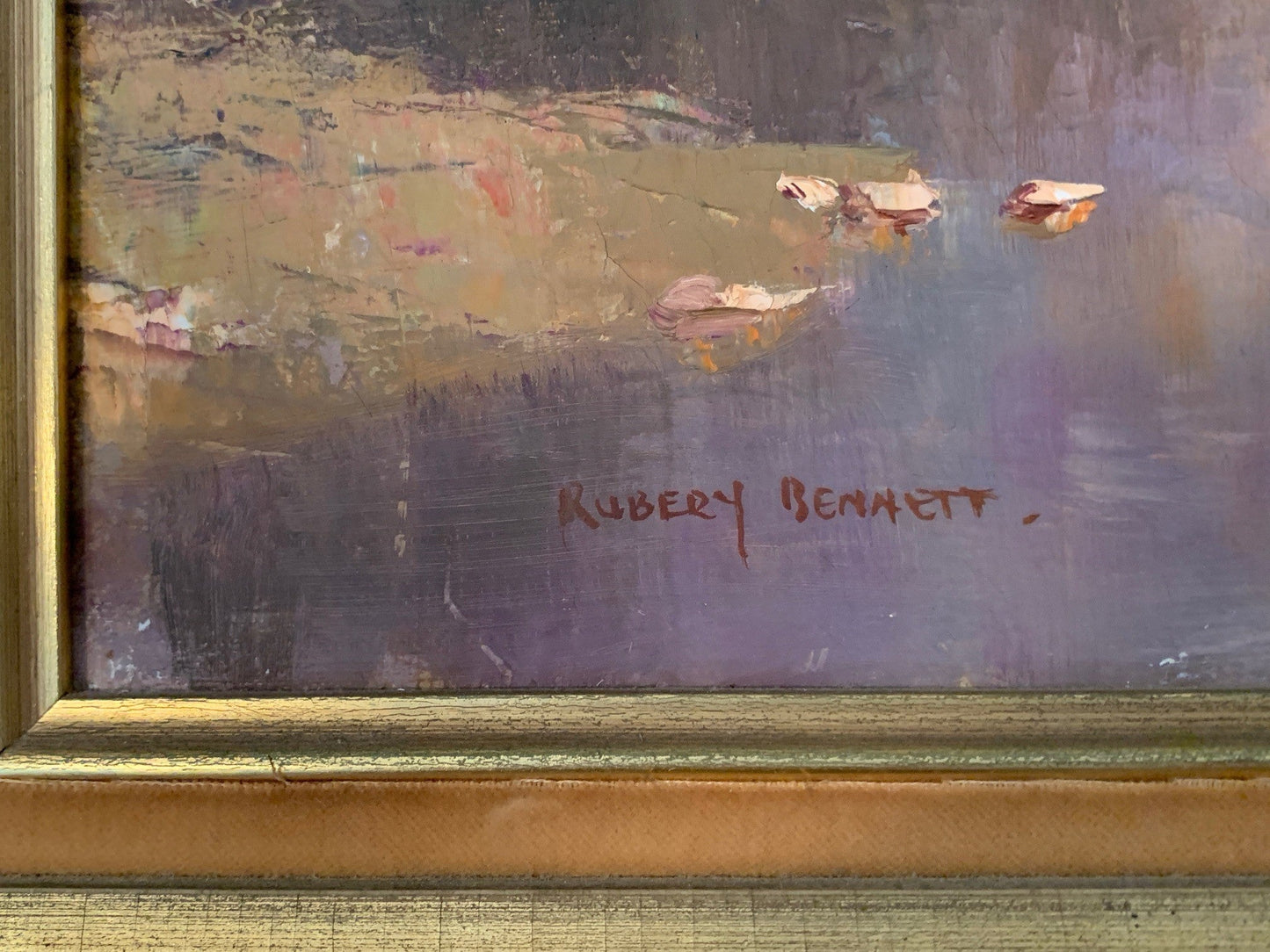 William Rubery Bennett (1893-1987) Large Original Oil on Canvas 37cm x 45cm