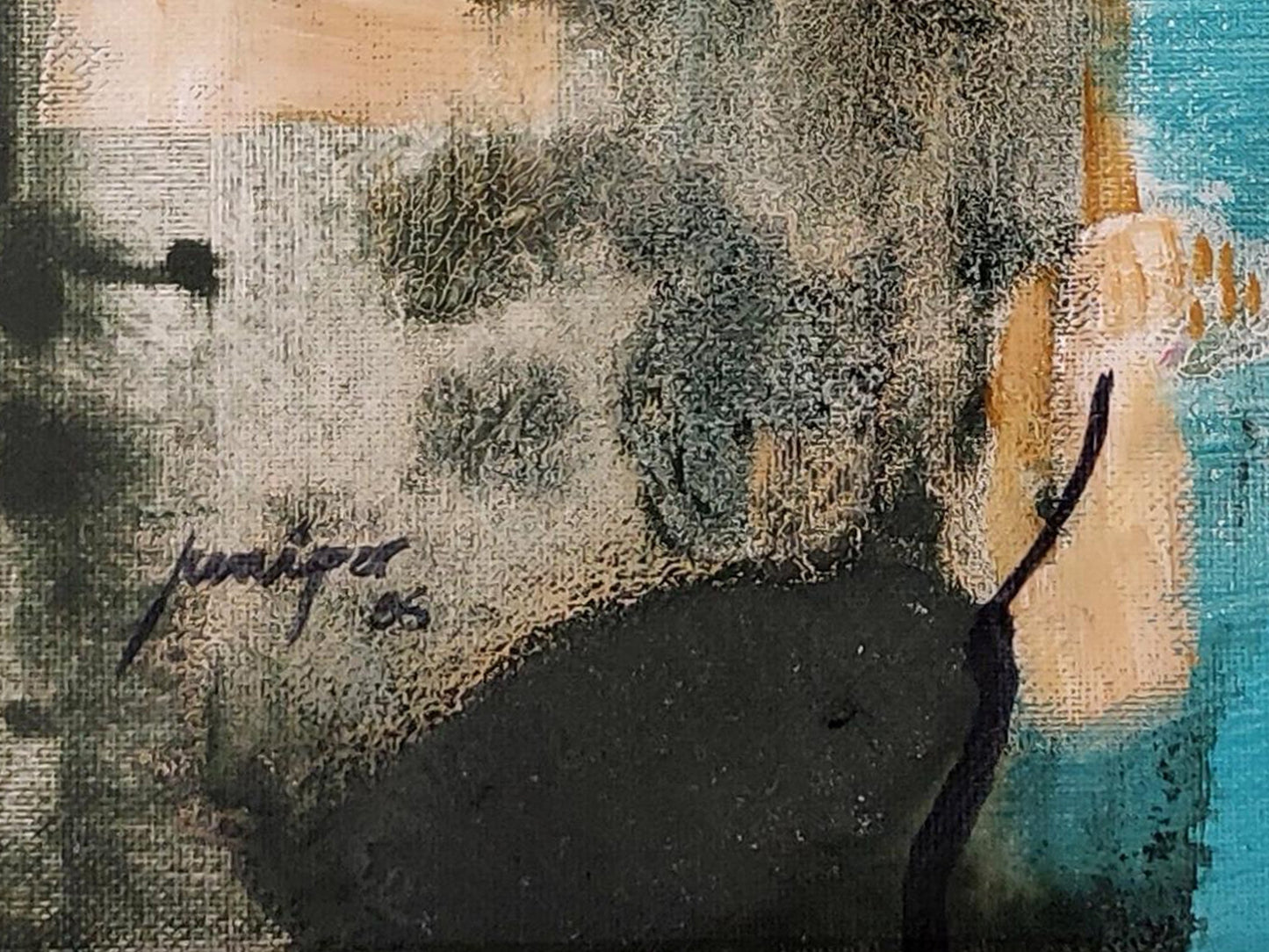 Robert Juniper (1929-2012) - Original Oil and Acrylic Painting on Canvas 35cm x 45cm
