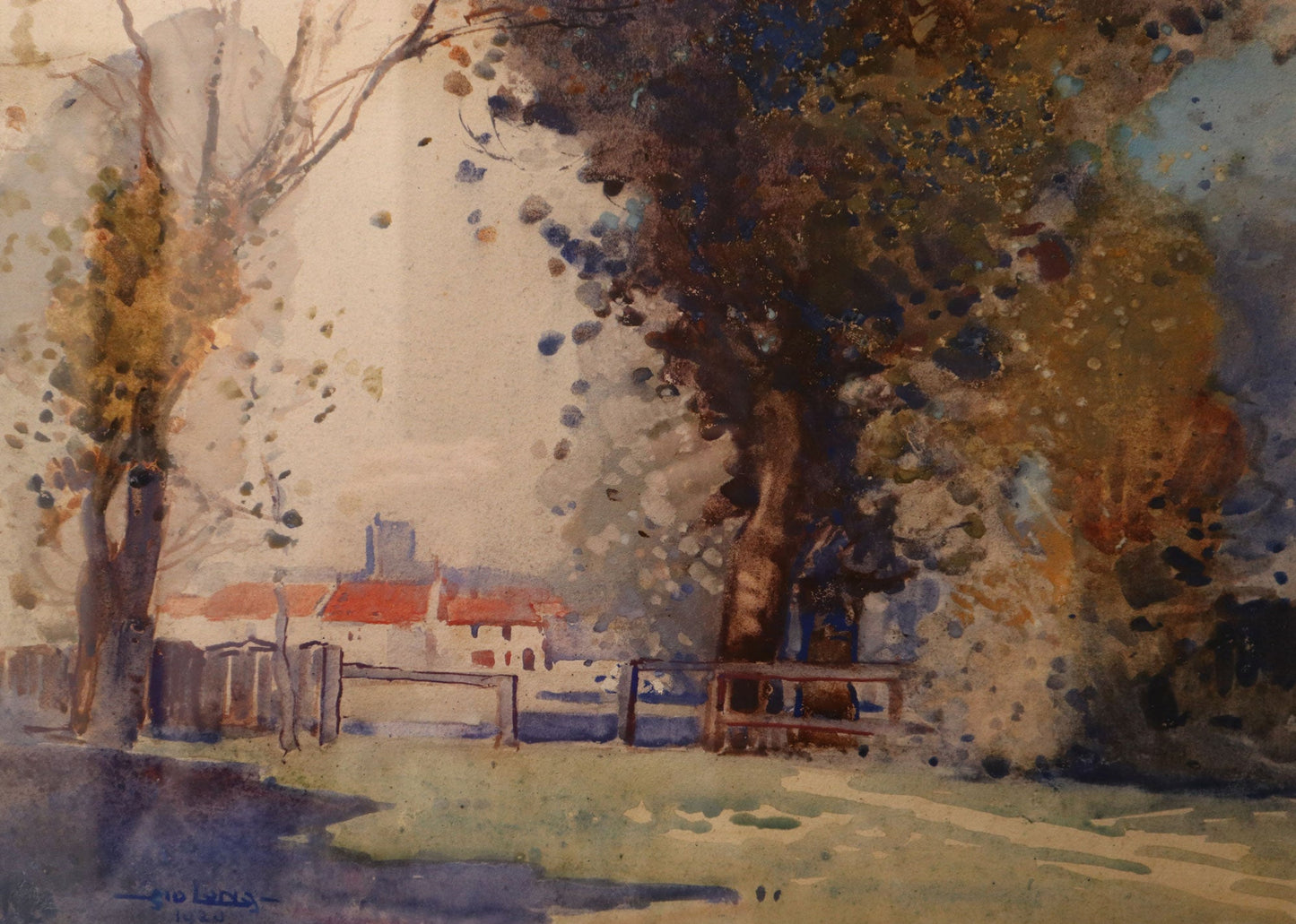 Sydney Long (1871-1955) Original Watercolour Painting 40cm x 30cm