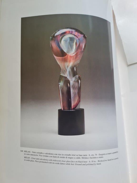 Dino Rosin (Italian, b. 1948) Murano, Italy Large Glass Sculpture 'Relax' 76.5cm