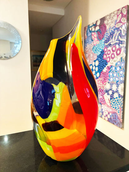 Afro Celotto (Italian, b.1963) Murano, Italy - Original Signed 'Schiavon Glass' 38cm