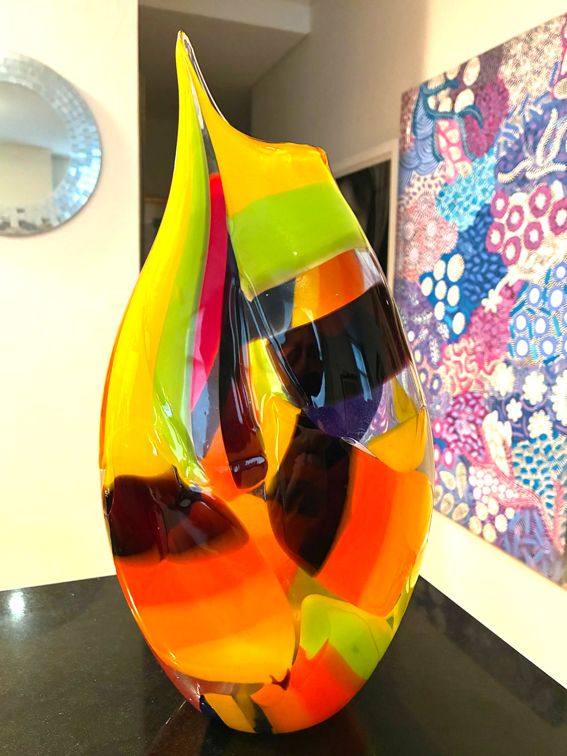 Afro Celotto (Italian, b.1963) Murano, Italy - Original Signed 'Schiavon Glass' 38cm