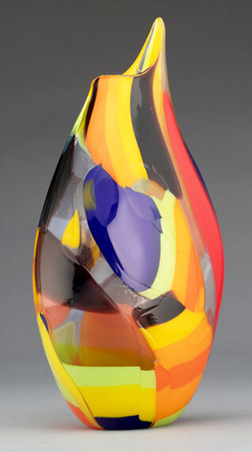 Afro Celotto (Italian, b.1963) Murano, Italy - Original Signed 'Schiavon Glass' 38cm