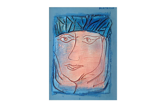 Charles Blackman (1928-2018) Original Mixed Media Painting 'Demeter' 21cm x 16cm