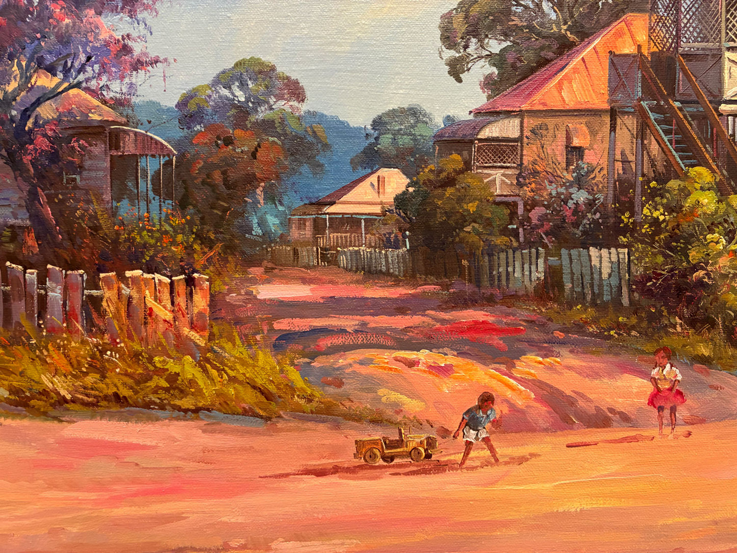 D'Arcy Doyle (1932-2001) XLarge Original Oil Painting 'Play Before the Storm' 50cm x 60cm w/COA