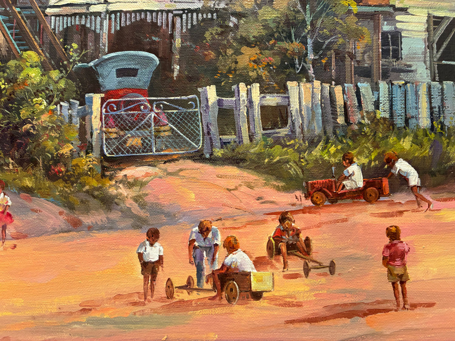 D'Arcy Doyle (1932-2001) XLarge Original Oil Painting 'Play Before the Storm' 50cm x 60cm w/COA