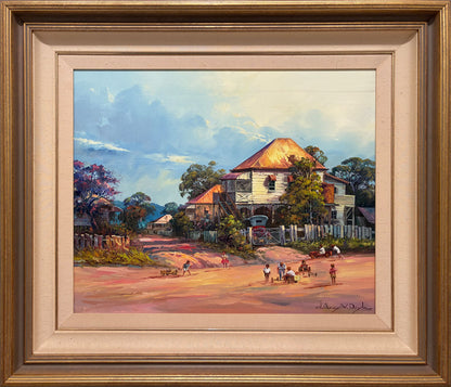 D'Arcy Doyle (1932-2001) XLarge Original Oil Painting 'Play Before the Storm' 50cm x 60cm w/COA