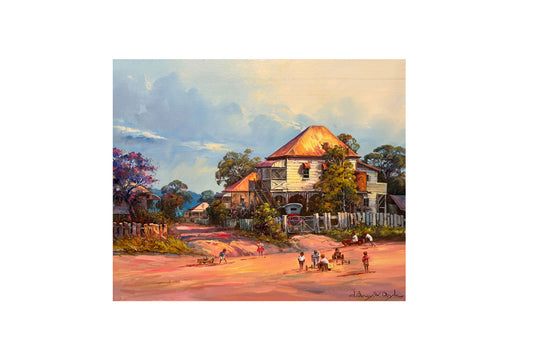 D'Arcy Doyle (1932-2001) XLarge Original Oil Painting 'Play Before the Storm' 50cm x 60cm w/COA