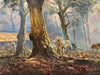 D'Arcy Doyle (1932-2001) Large Original Oil Painting on Board 'Work Day' 50cm x 60cm w/COA