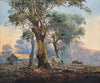 D'Arcy Doyle (1932-2001) Large Original Oil Painting on Board 'Work Day' 50cm x 60cm w/COA