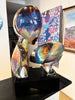 Dino Rosin (Italian, b. 1948) Murano, Italy Large Glass Sculpture 'The Kiss' 50cm